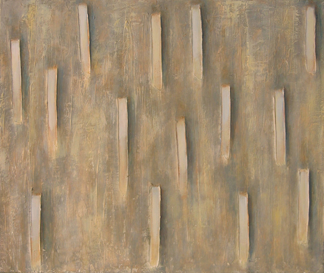 7. Vertical rhythm, acrylic on canvas, 55 x 46 cm