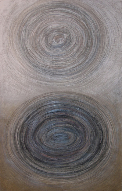 3. Light years, crayon, pencil, ingress, 45 x 70 cm