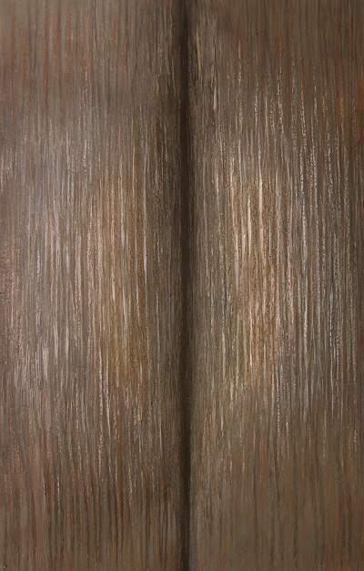16. Lata świetlne ; kredka, ołówek, ingres, 45  x  70 cm