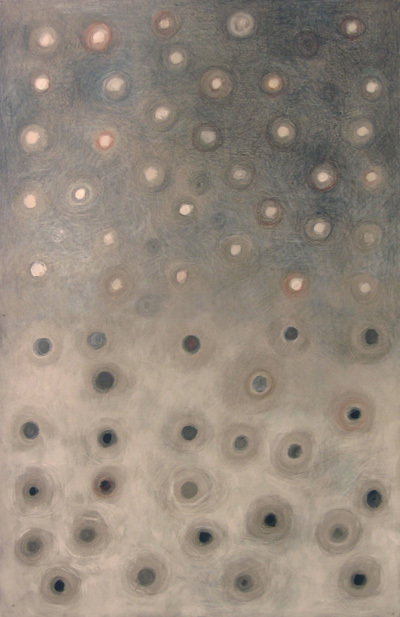 5. Lata świetlne; kredka, ołówek, ingres, 45 x  70 cm