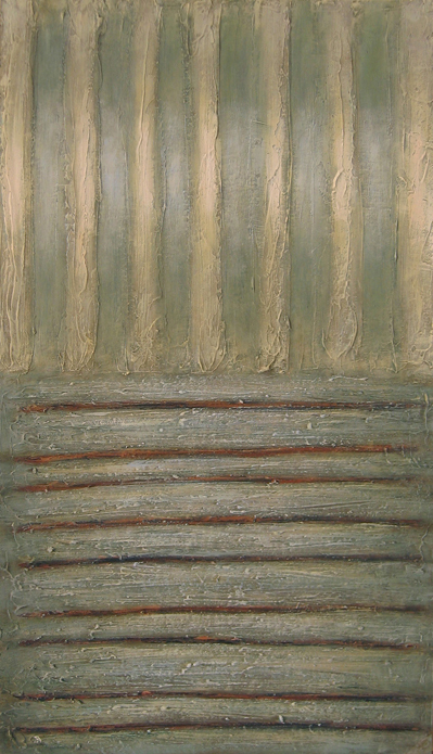 2. Light and space, acrylic and media on cardboard, 50 x 70 cm