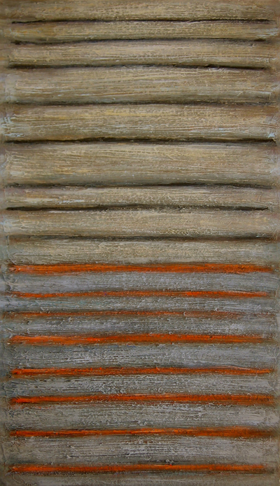3. Light and space, acrylic and media on cardboard, 50 x 70 cm