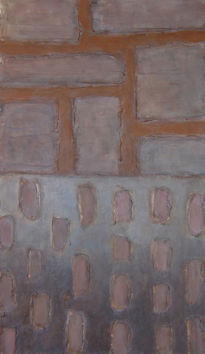 5. Light and space, acrylic and media on cardboard, 50 x 70 cm