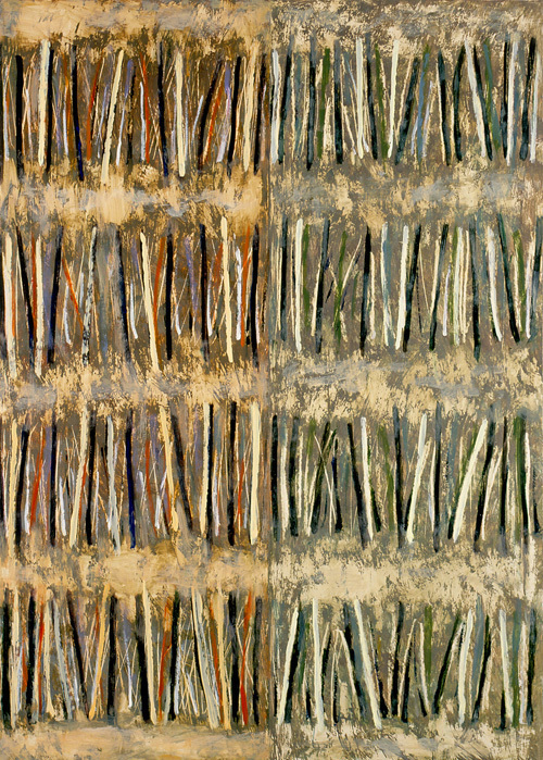 10. Records, oil on a chalk paper, 70 x 100 cm