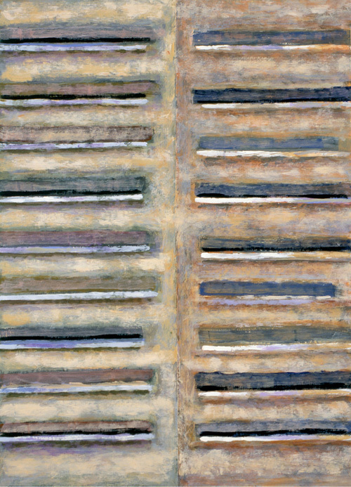 1. Zapis  ; olej na papierze kredowym, 70  x  100 cm