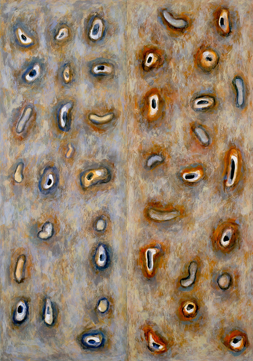 24. Zapis ;  olej na papierze kredowym, 70  x  100 cm