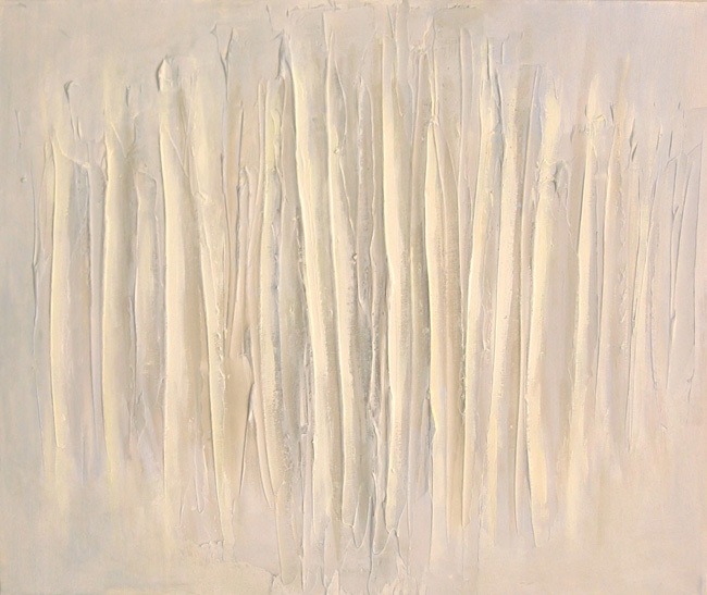1. Światło w przestrzeni ; akryl + media na płótnie , 55  x  46 cm