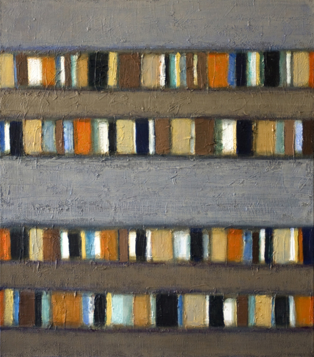 3. Travel rhythm, acrylic on canvas, 75 x 85 cm