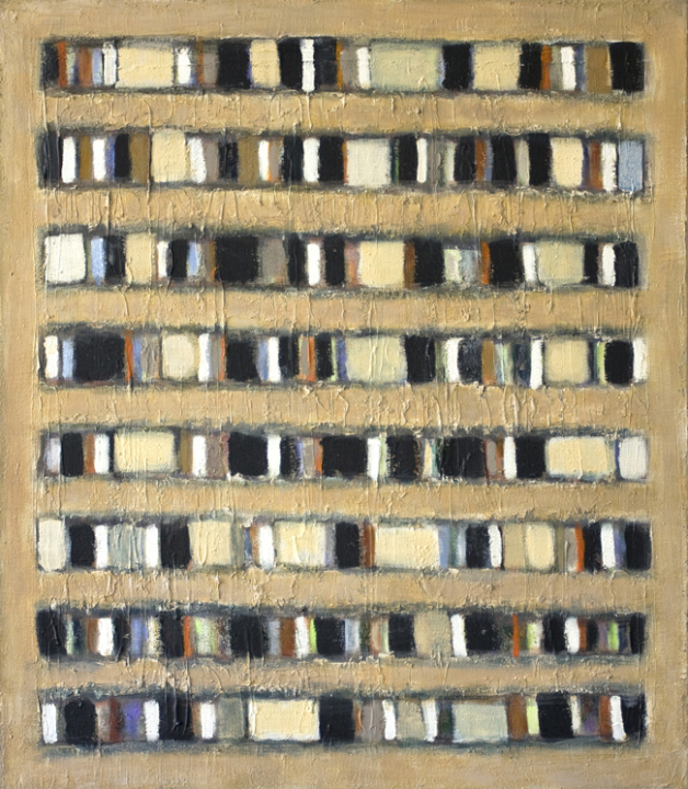 2. Rytm z podróży  ; akryl na płótnie, 75  x  85 cm
