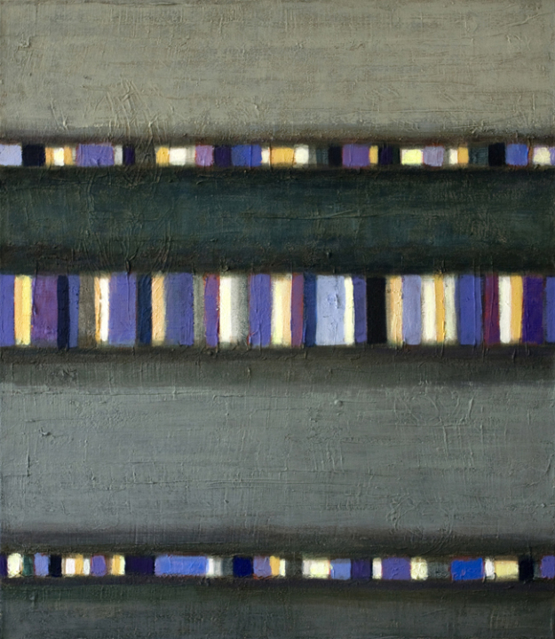 4. Rytm z podróży  ;  akryl na płótnie, 75  x  85 cm