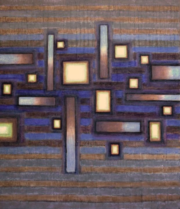 3. Acrylic + media on canvas 120 x 145 cm