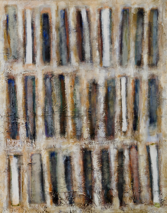 1. Vertical Rhythm I, acrylic on canvas, 60 x 80 cm