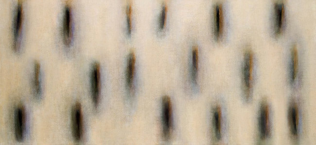 12. Space, acrylic, oil on canvas, 165 x 75 cm