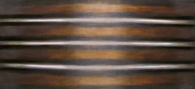 9. Space, acrylic, oil on canvas, 165 x 75 cm