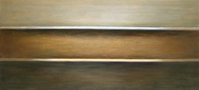 5. Przestrzeń  ;  akryl , olej na płótnie, 165  x  75 cm