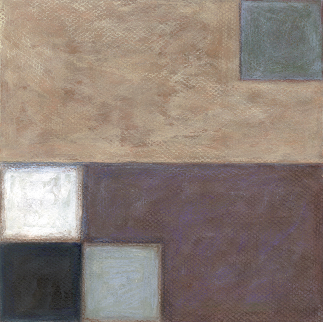 10. Układ rytmiczny   ; gwasz, pastel, ingres, 20  x  20 cm