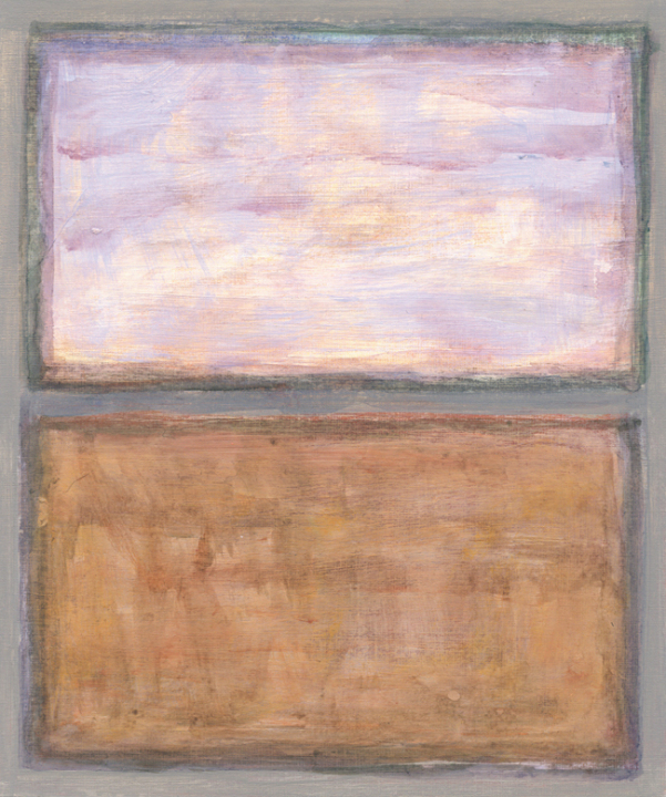 7.Układ rytmiczny  ;  akryl na tekturze, 14  x  16  cm