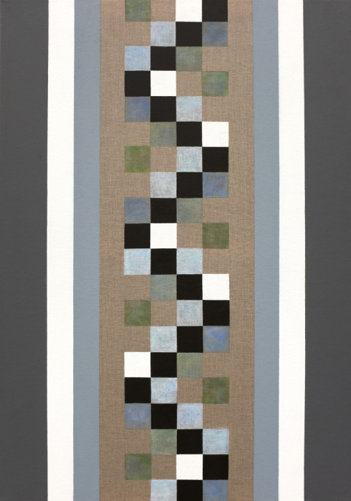 5.Notacja  ;  akryl na płótnie, 70  x  100  cm