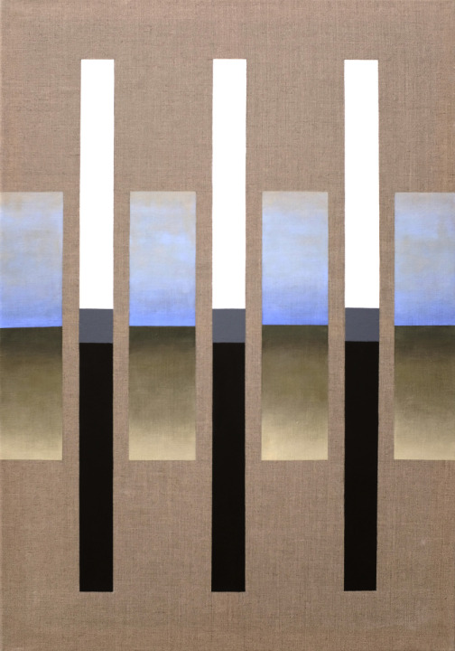 6. Sekwencja  ;  akryl na płótnie, 70 x 100  cm